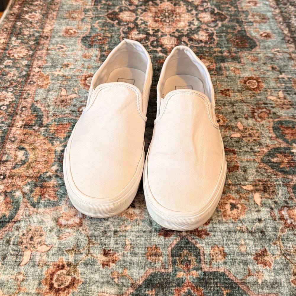 Vans white Slip-On Shoes women’s 8 - Picture 2 of 5